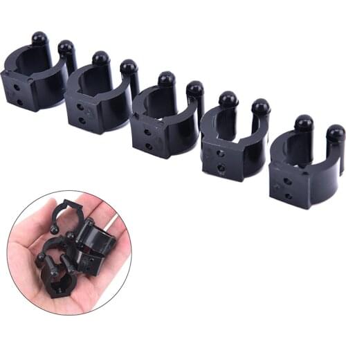 5Pcs/Set Plastic Club Clip Pole Fishing Rod Holder Storage Rack Tip Clamps Holder Without Screws Fishing Rod Rack Fishing Tackle