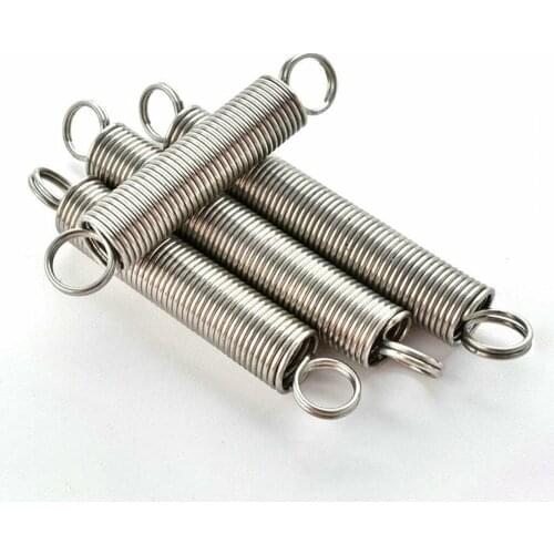 5Pcs, 304 Stainless Steel Dual Hook Small Expansion Tension Spring, Hardware Accessories Wire Diameter 1.2mm Outer Diameter 9mm
