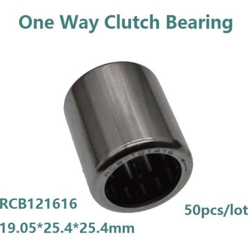 50pcs/lot RCB121616 19.05*25.4*25.4mm One Way Clutch Needle Roller bearings Inch Needle Roller Bearing