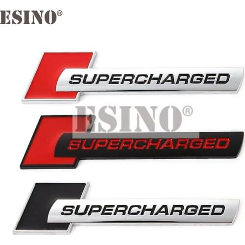 Car Styling Supercharged Turbo Boost Loading 3D Metal Chrome Zinc Alloy 3D Emblem Badge Sticker Decal Auto Accessory