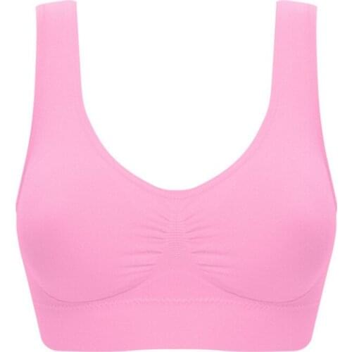 Popular womens bra breathable push up fitness bra vest style plus size gathered wire free bras for women lingerie sexy intimate