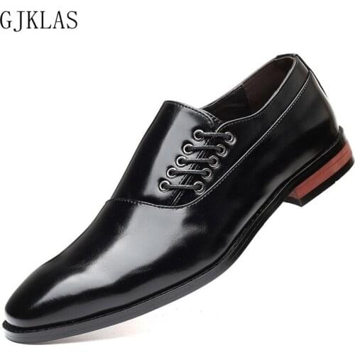 Business Leather Shoes for Men Classic Italian Style Formal Shoe Men Plus Size Wedding Dress Men Elegant Shoes Leather Vintage