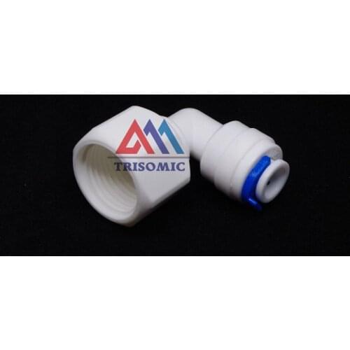 Elbow 1/4" OD Tube Quick Pushfit -3/8" Female Fitting Connection Aquarium RO Water Filter Reverse Osmosis System