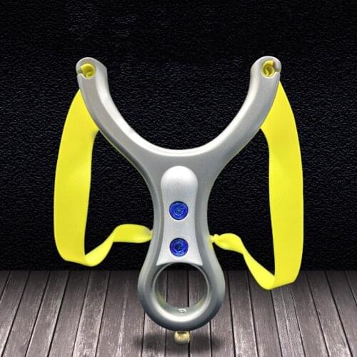 Toys For Kids CNC Palm Flat Rubber Band High Precision Dual-purpose Card Ball Rubber Band Outdoor Hunting Athletic Slingshot