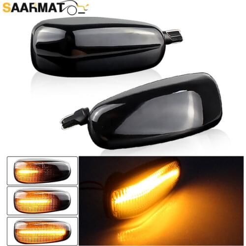 2PCS Led Side Marker Turn Signal Indicator Dynamic Lights Lamp for Mercedes Benz W124 A124 C124 W163 W210 W202 W140 W638 W208