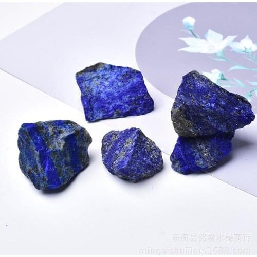 Large-grained Crushed and Diffused Stone Natural Lapis in Stone Lazuli Decorations Rough Colors Crystal Available Multiple