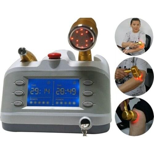 2 Probes Rehabilitation Physiotherapy Laser Therapy Equipment Laser Light Therapy Muscle Sprain Sports Injury Pain Relief