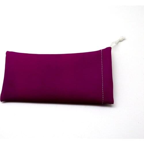 Fashion Quality Brand Stitching PU Leather Sunglasses Bag Soft Glasses Bag Glasses Case Jewelry Accessories