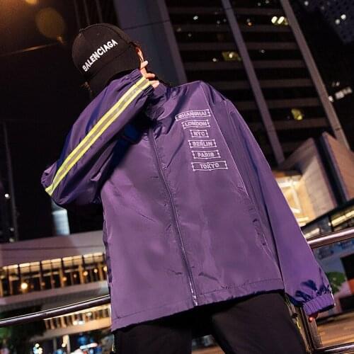 Bormandick Hooded Jackets Men new Patchwork Color Block Pullover Jacket Fashion Casual Coat Men Hip Hop KXP18-CJ09 65 P