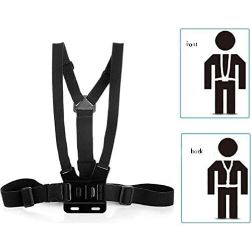 Action Camera Head Strap Chest Harness Belt Mount Adjustable Chest Strap Mount Elastic Action Camera Body Belt Harness