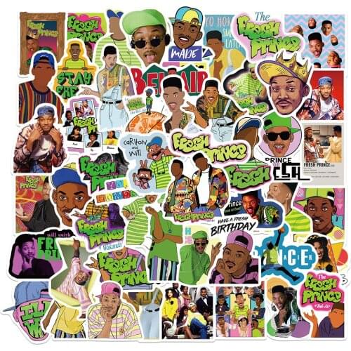 10/30/50PCS The Fresh Prince of Bel-Air Sticker Bike Travel Luggage Guitar Laptop Classic Cartoon Sticker Decals for Kid Gift