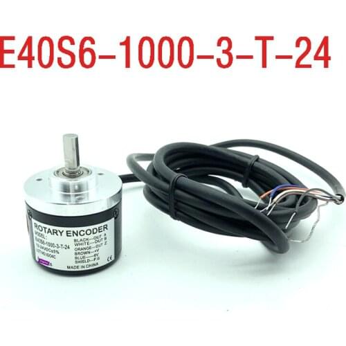 New Autonics incremental rotary encoder E40S6-1000-3-T-24 solid shaft diameter 6mm