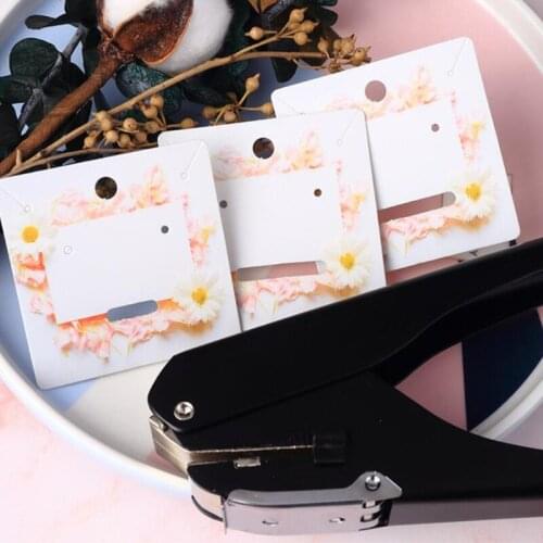 Office Oval Hole Puncher with Positioning Scale Confetti Storage Bin Manual Punching Tool for student Children Women Men