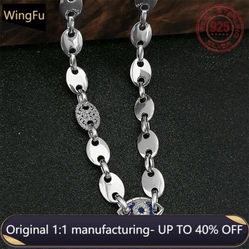 925 Sterling Silver Necklace Pig Nose Necklace Silver Monaco Jewelry Women Birthday Party Gift