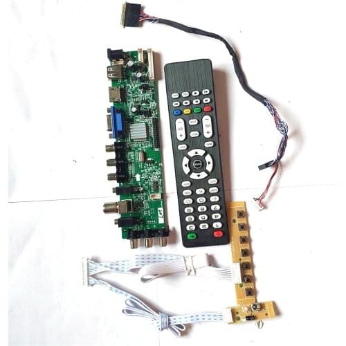 Fit HT156WXB-100/502 upgrade 3663 TV digital signal 40 pin LVDS 1366*768 AV HDMI-Compatible VGA USB DVB LCD controller board