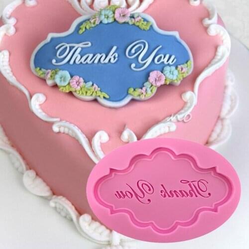 DIY New Thanksgiving Thankyou Sugar-coated Silicone Cake G030 Mold