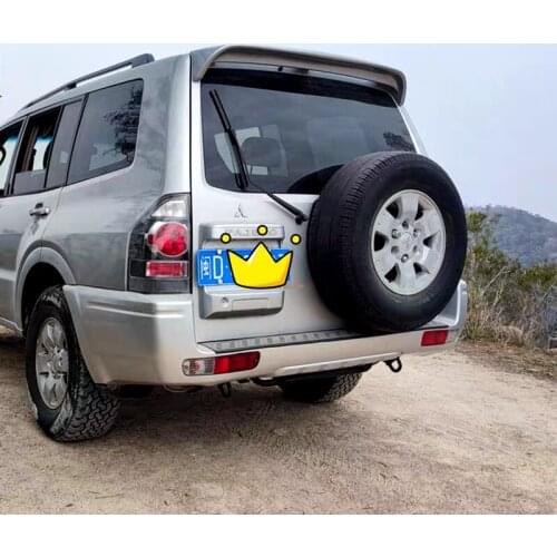 For Mitsubishi Pajero V73 Spoiler 2006-2012 LINGHT SPOILER High Quality ABS Material Car Rear Wing Primer Color Rear Spoiler