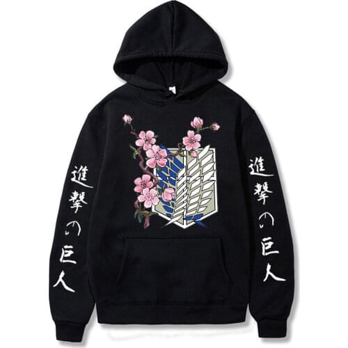 Attack on Titan Anime Print Long Sleeved Hoodie Men Women Unisex Vintage Harajuku Clothes Men Fashion Hoodie Men Lounge Wear