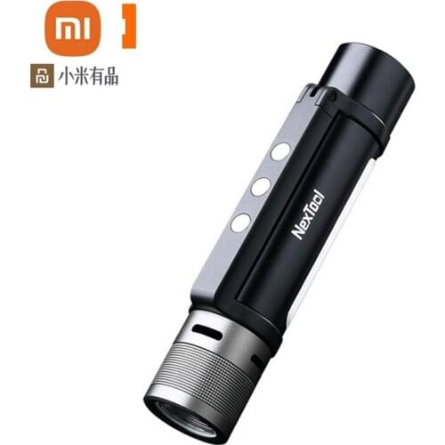 In Stock) Xiaomi Brand-NexTool 6 in 1 Multifunction USB Rechargeable Flashlight 240m IPX4 Waterproof LED Searching Torch
