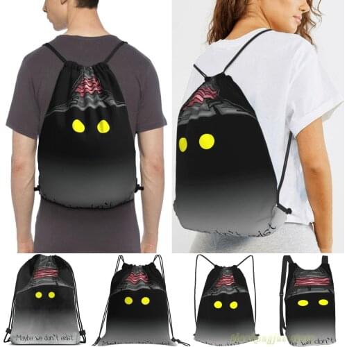 Maybe We Dont Exist - Final Fantasy Ix (Vivi) Men Outdoor Travel Gym Bag Waterproof Drawstring Backpack Women Fitness Bags