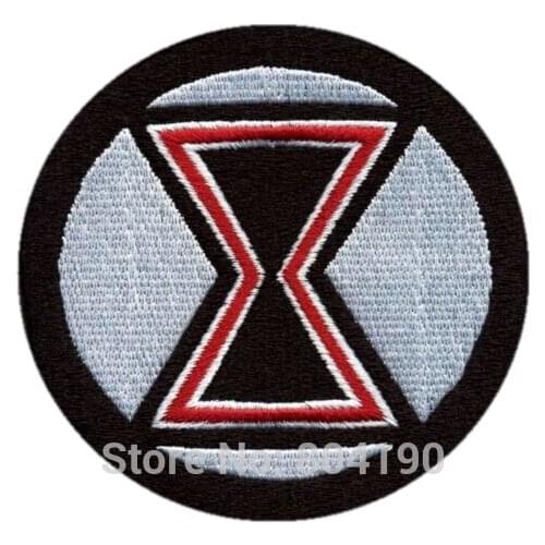 3" Black Widow Logo Infinity War Movie Embroidered Emblem applique iron on patch