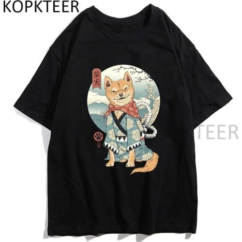 Funny T-shirts Shiba Inu Japanese Printed Men/Women Tshirt Anime Harajuku Ulzzang T Shirts 2021 Fashion Streetwear Tops Tees