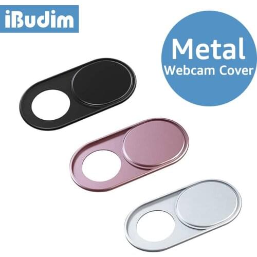 IBudim Metal Webcam Cover Camera Privacy Protective Cover Sticker Universal Mobile Phone Tablet Laptop Antispy Camera Lens Cover