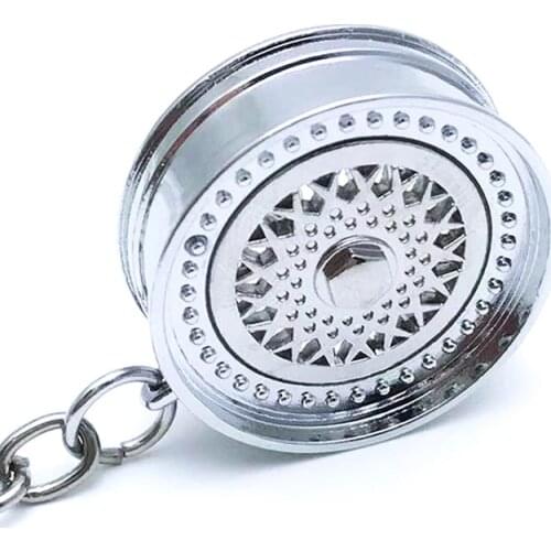 1pcs Wheel Rim Keychain Key Ring 3D Keychains Creative Accessories Auto Part Model Car Key Chains
