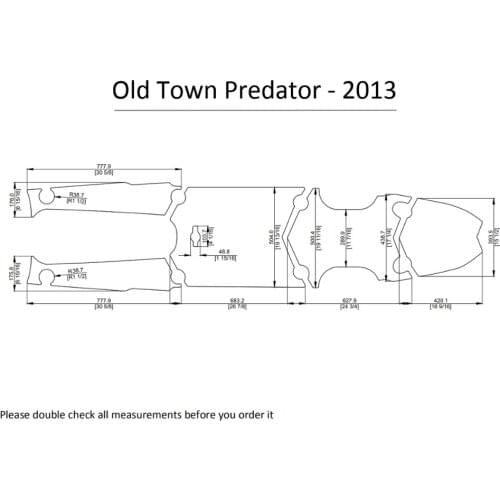 2013 Old Town Predator Kayak Boat EVA Decking Mat Pads Kit 1/4"