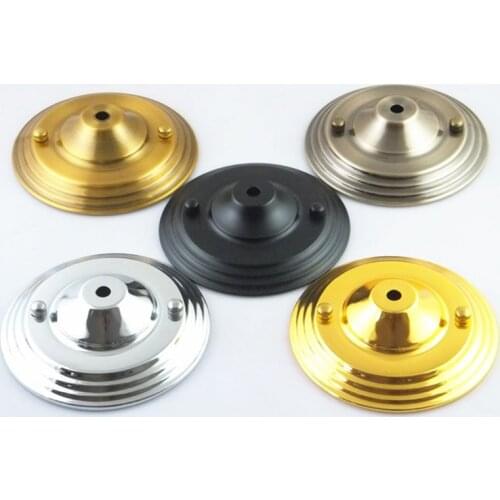 6pcs Big Size DIA140mm Pendant Light Round Ceiling Tray Wall Lamp Metal Led Base Tray Kit Hanging Lamp Holder Accessories