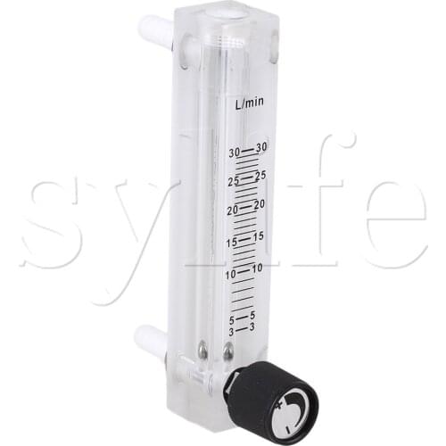 Acrylic LZQ-7 Oxygen Gas Flowmeter for Oxygen Air with Control Valve 3-30LPM