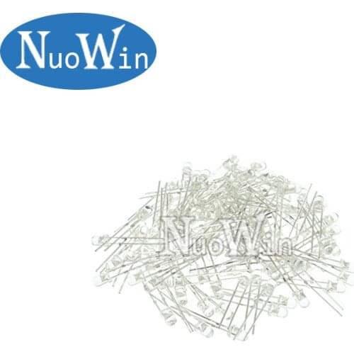 5 x 100pcs/Color=500pcs 3mm LED Diode F3 Assorted Kit White Green Red Blue Yellow DIY Light Emitting Diode