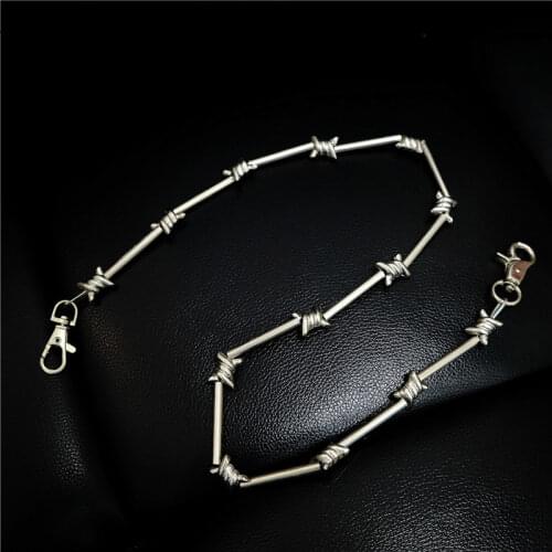 Unisex Men Women Punk Pants Chains Gothic Rock Metal Link Belt Chains Jeans Trousers Waist Accessories Dancing Hiphop Chains