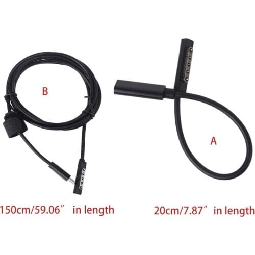 Convertor Charger Cable Type C to Surface Pro2 65W 12V Surface Power Supply Adapter for Microsof t Surface Pro 2 T3LB