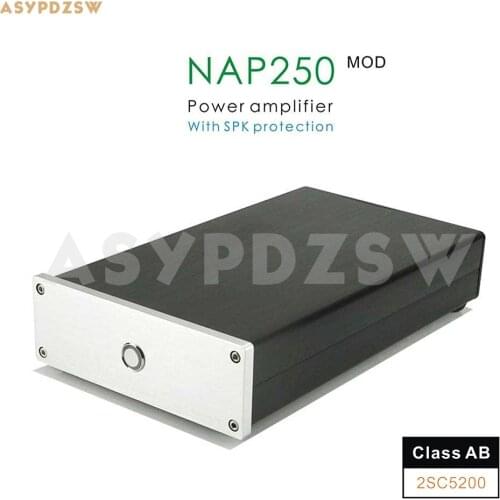 NAP250 MOD D1047 MINI Stereo Power amplifier Base on UK NAIM circuit With SPK protection 80W+80W 8R