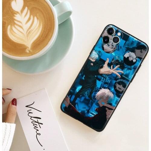 Jujutsu Kaisen Satoru Gojo Soft silicone for iPhone Se 6 6s 7 8 Plus X XR XS 11 12 Mini Pro Max glass TPU phone case cover shell