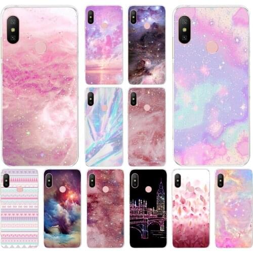 277FG Rainbow Galaxy Starry sky Space Soft Silicone Tpu Cover phone Case for xiaomi redmi 7 7a note 4A 4X 6 Pro 6A 7