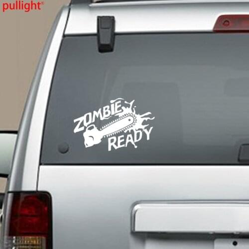 Personality Zombie Chainsaw Car Truck Wall Laptop Vinyl Decal Sticker
