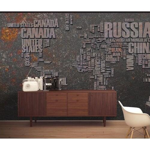 High Quality Hot Sale New Custom 3d photo wallpaper murals In Europe and the world map wall mural wallpaper background wall