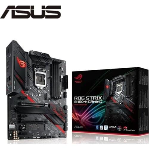 NEW For ROG STRIX B460-H GAMING Motherboard Socket LGA 1200 DDR4 M.2 nvme ssd For Intel B460 Original Desktop Mainboard