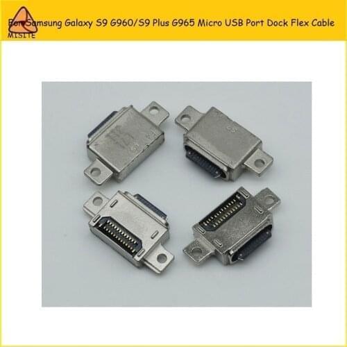 100Pcs/Lot New Micro USB Charging Port Jack Socket Connector Flex for S amsung G alaxy S9 Plus G960 G965 Charger Dock Plug Flex