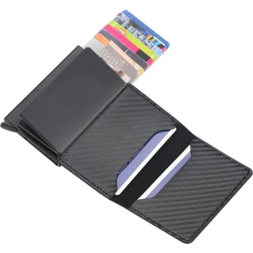 New Antitheft Rfid Card Holder Men Wallets Money Bag Male Vintage Black Short Purse Small Leather Slim Wallets Mini Wallets Thin