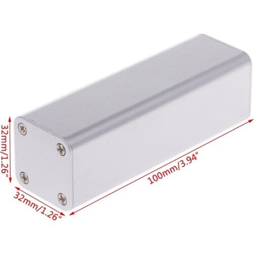 New DIY Extruded Electronic Project Aluminum Enclosure Case Black 100x32x32mm