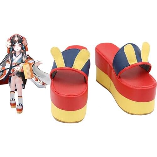 Onmyoji Yin Yang Shi Kaguya Hime Cosplay Shoes Slippers Halloween Costume Accessories