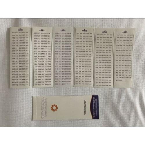Oneroom dmc New Sticker With Color Number Of DMC Thread Embroidery Cross Stitch Floss Thread Tool Accessory