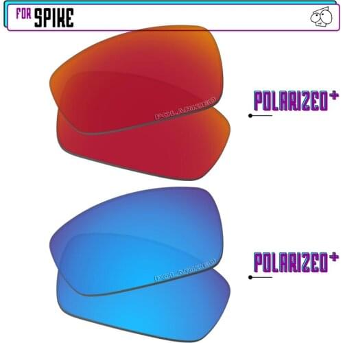 EZReplace Polarized Replacement Lenses for - Oakley Spike Sunglasses - BlueP Plus-RedP Plus
