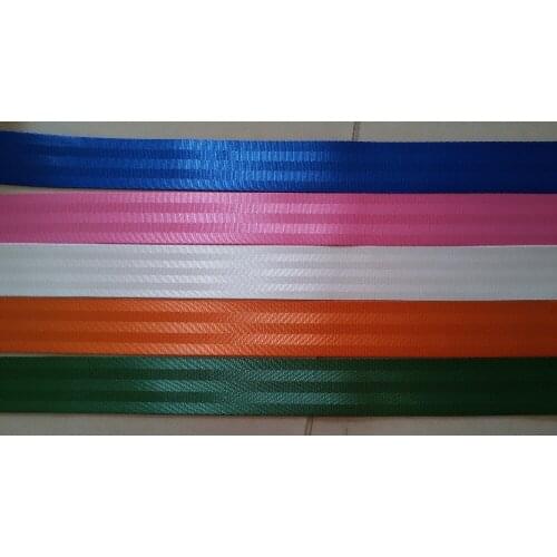 5 of 2meter 48mm wide SEAT BELT STRAP WEBBING 5 Colors Break Strength 2500KG