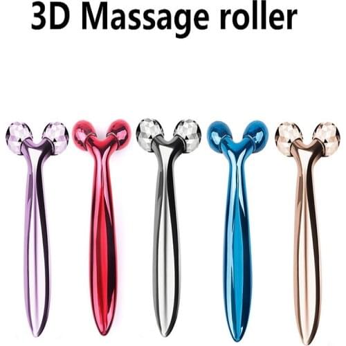 3D Shape Roller Massager Body Face-lift Massage Instrument 360 Rotate Massage Instrument Beauty Tool Wrinkle Remover Dropship