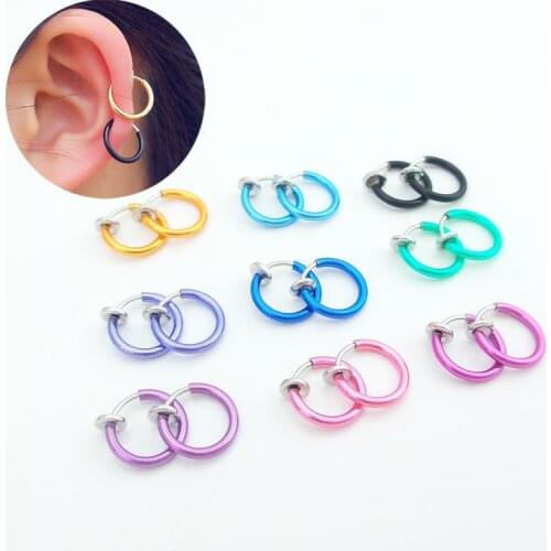 1Pair Earrings Colours Hot sell Allergy Free Women Men Exquisite Unique High Quality Drop Shipping