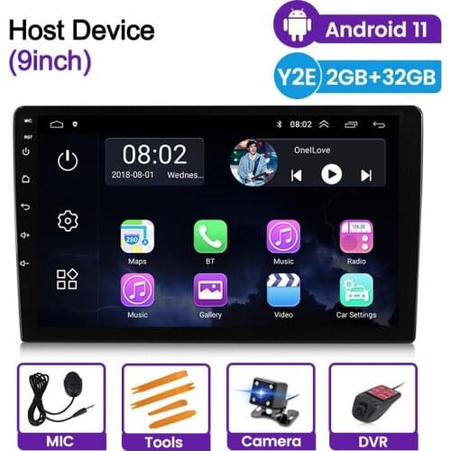 Android 11 Universal auto Stereo GPS MAP For Volkswagen Nissan Hyundai Kia toyota Honda 2GB+32GB wifi bluetooth Car radio